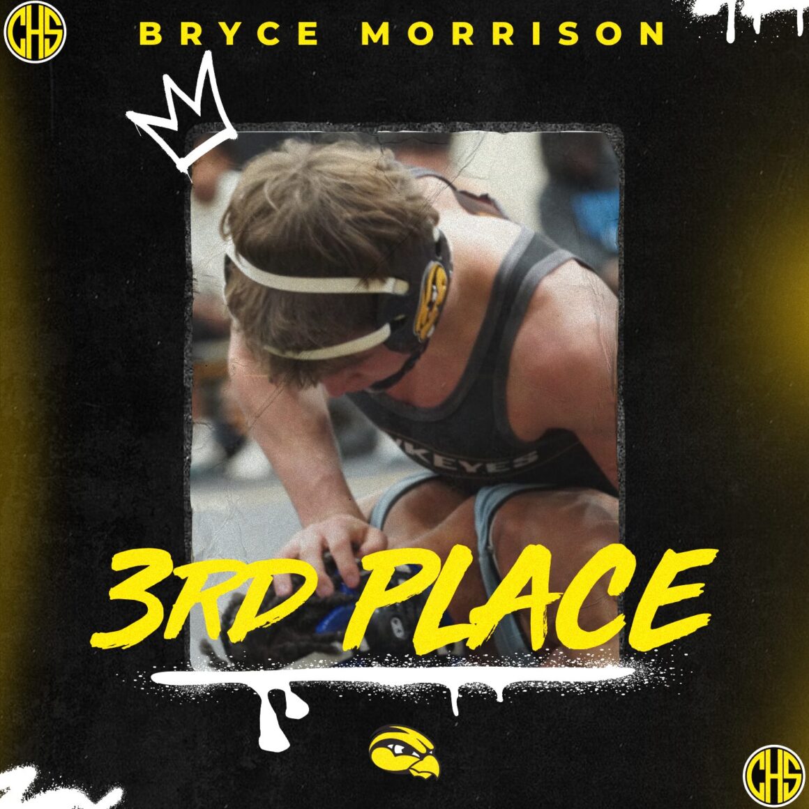 Bryce Morrison 3rd Place Finish At State