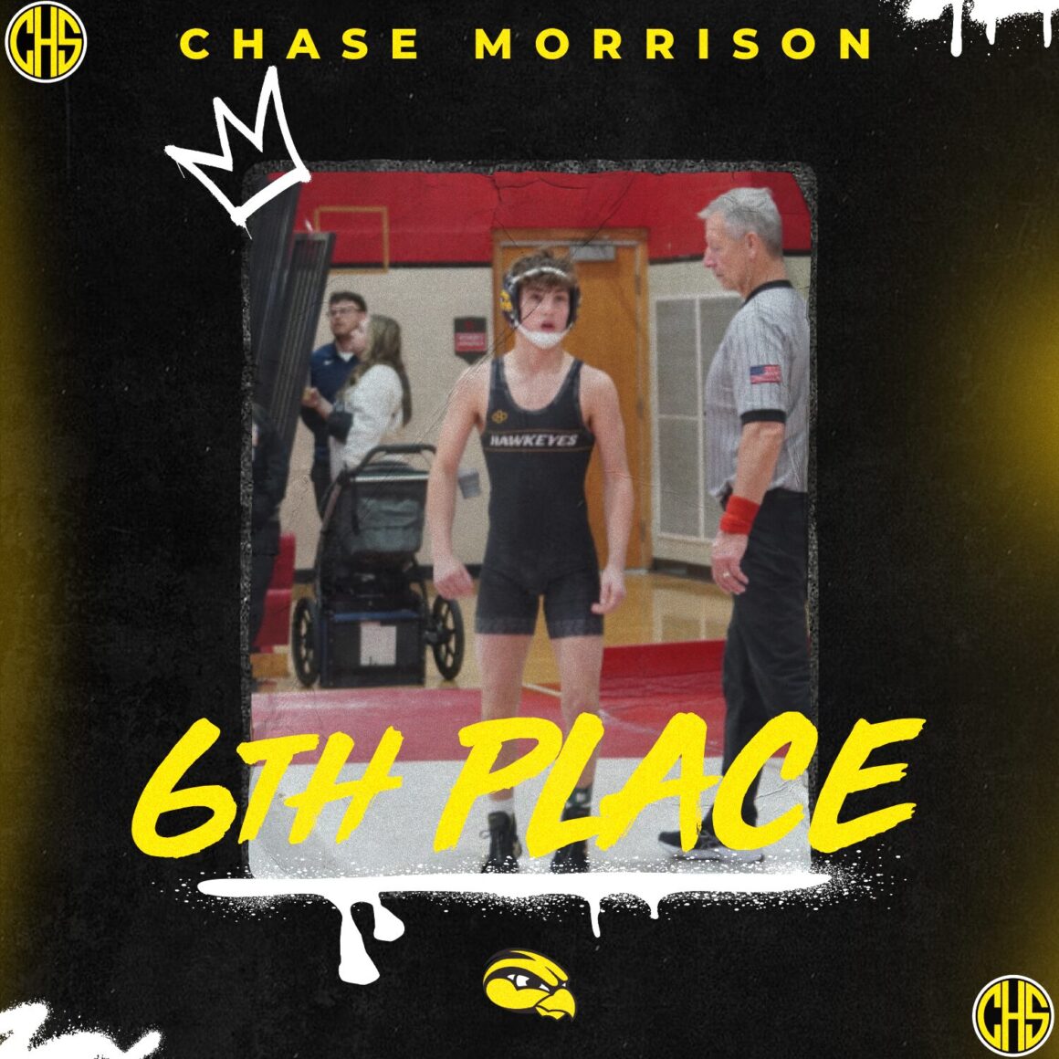 Chase Morrison 6th Place State Finish