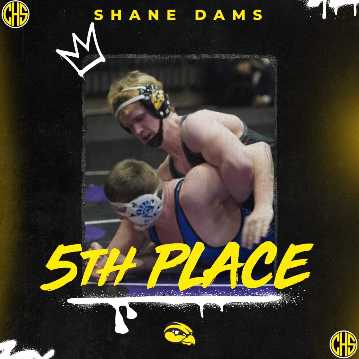 Shane Dams 5th Place At State