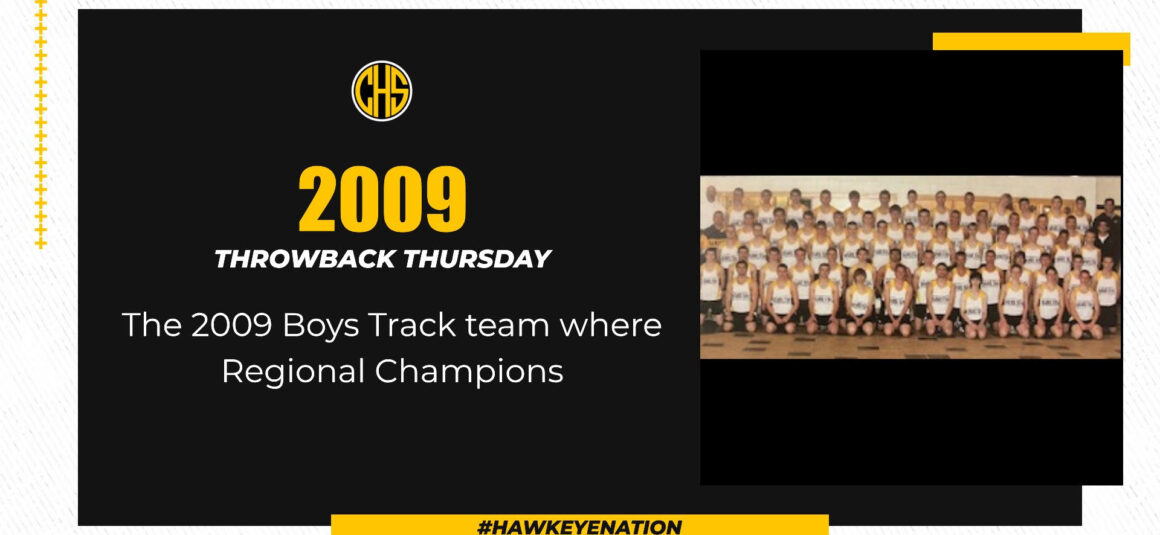 Throw Back Thursday For Boys Track