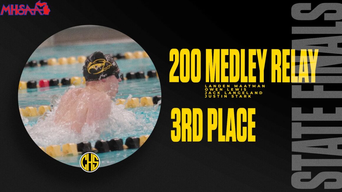 The 200 Medley Relay Team Placed 3rd At State