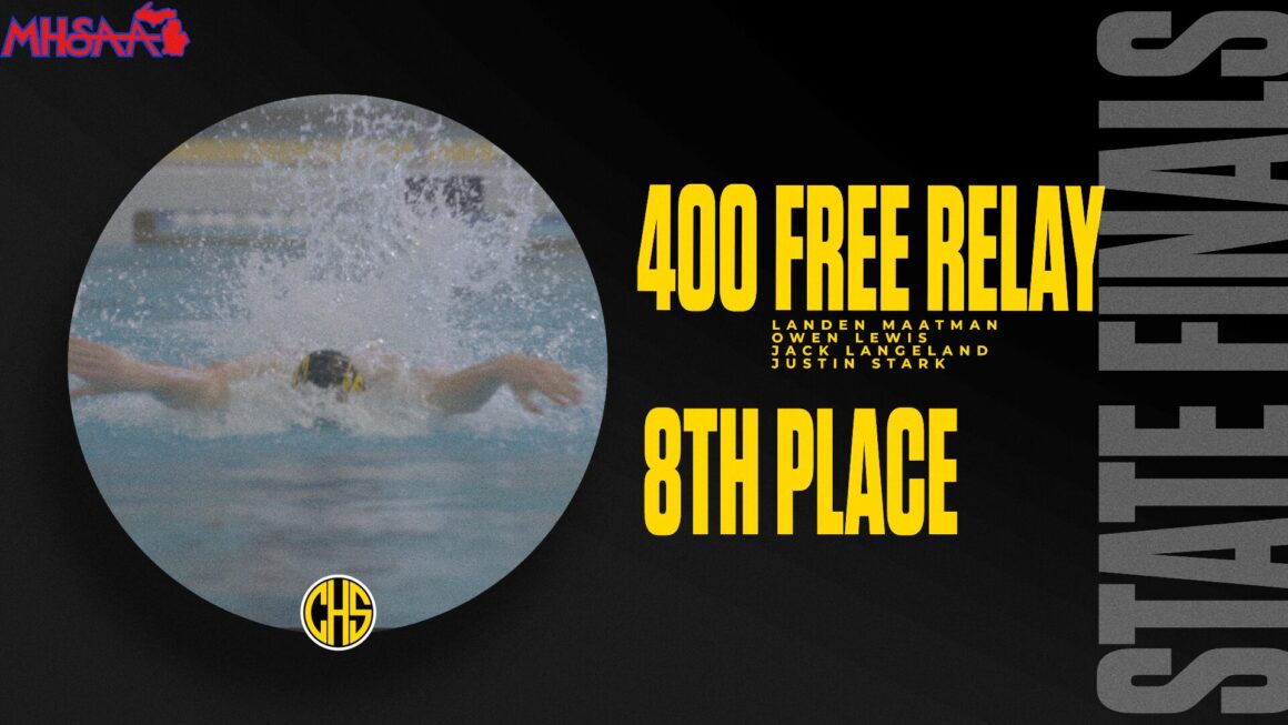 The 400 Free Relay Team Placed 8th At State