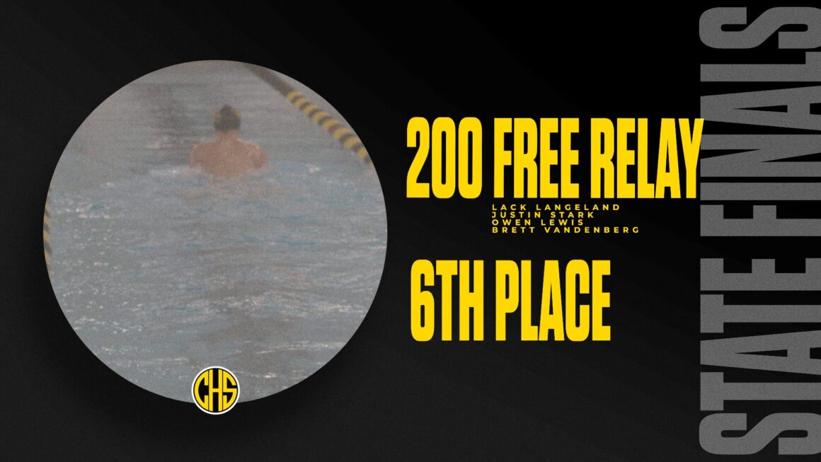 The 200 Free Relay Team Placed 6th At State