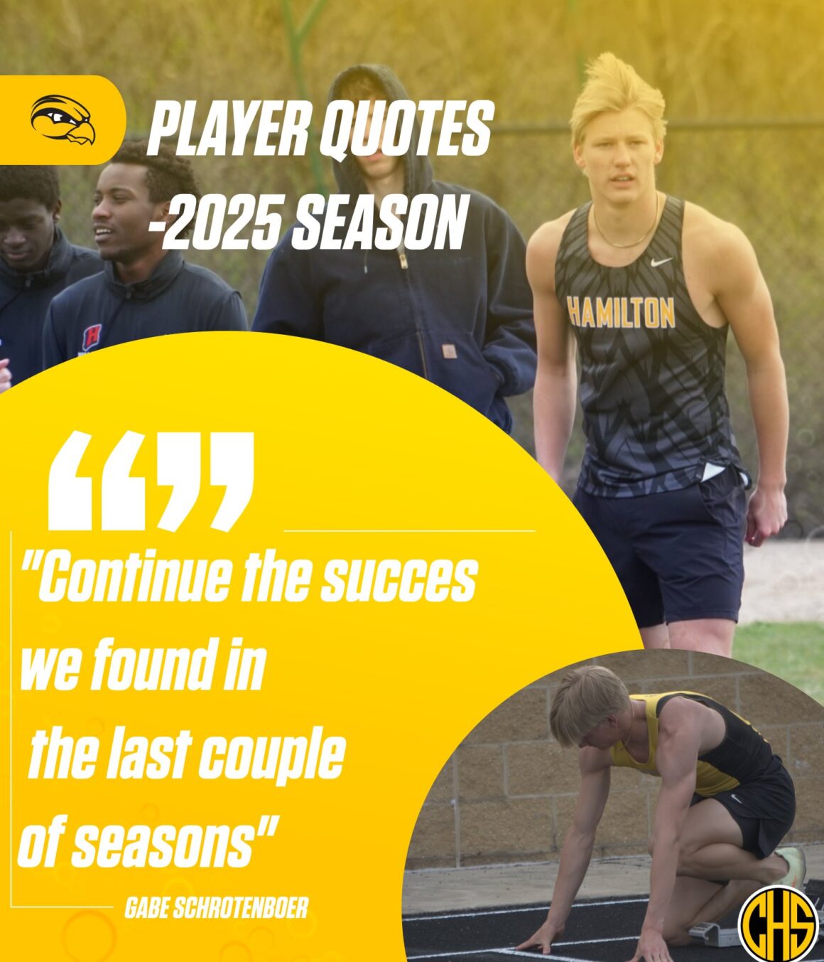 Boys Track Gabe Schrotenboer Quote
