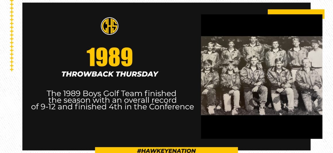 Throw Back Thursday For Boys Golf