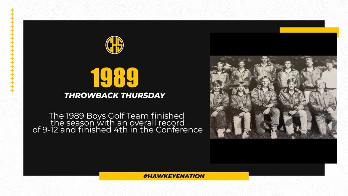 Throw Back Thursday For Boys Golf