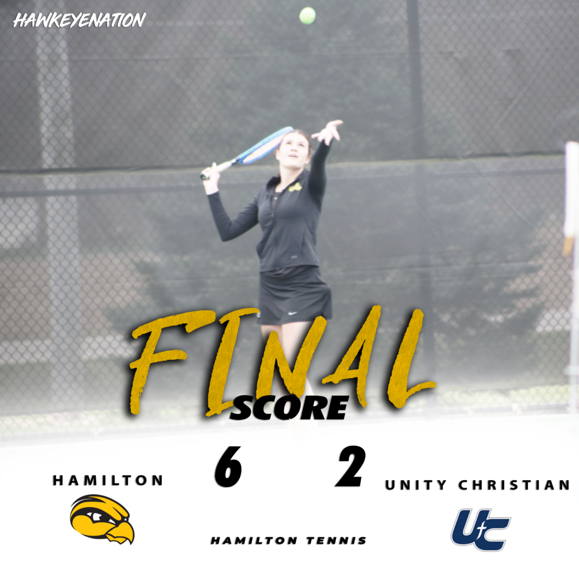 Final Score From The Girls Tennis Match