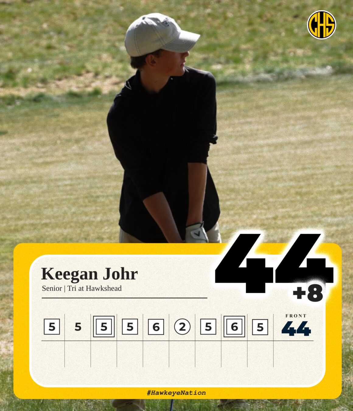 Boys Golf Score Card