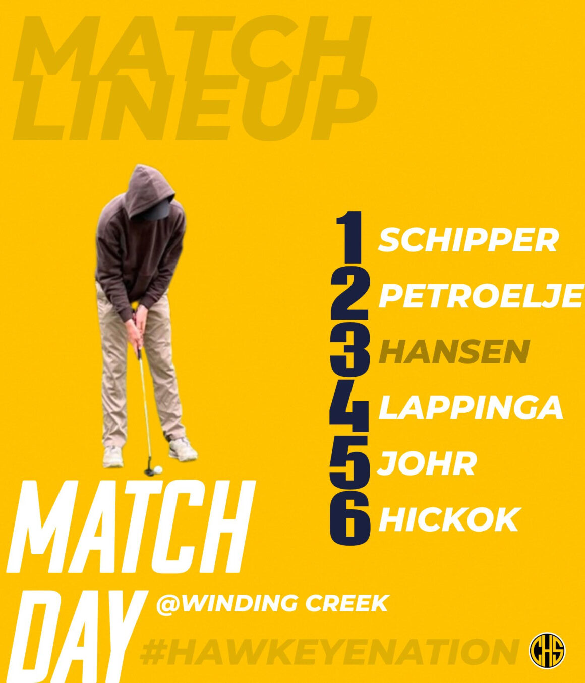 Match Day Line Up