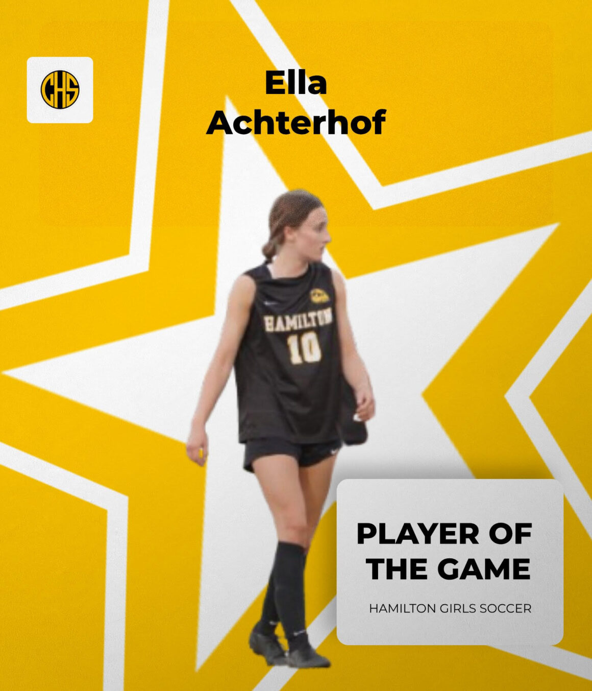 Girls Soccer Player Of The Game