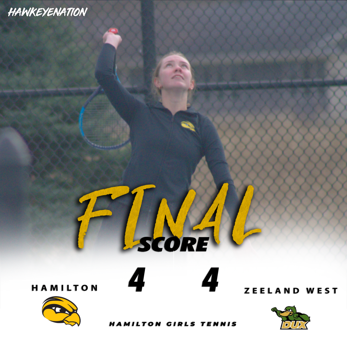 Final Score For Girls Tennis