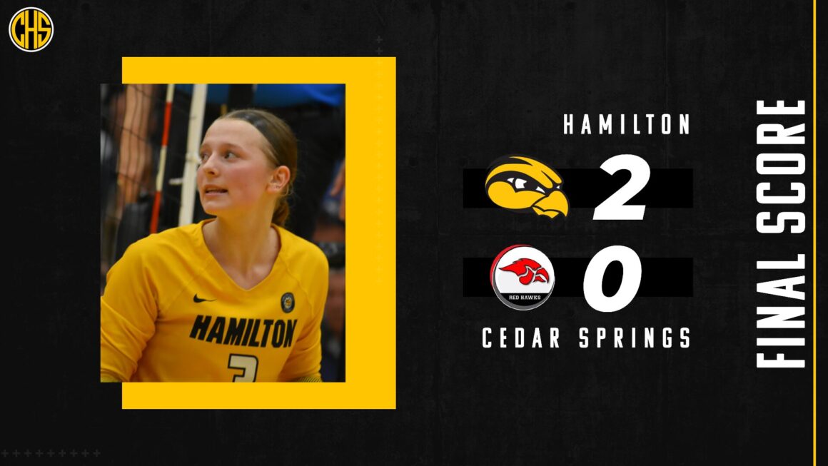 Hamilton Wins Against Cedar Springs in Volleyball