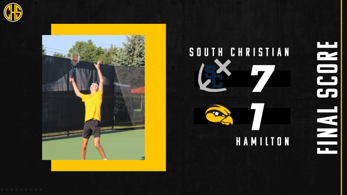 Boys Tennis Final Score vs South Christian