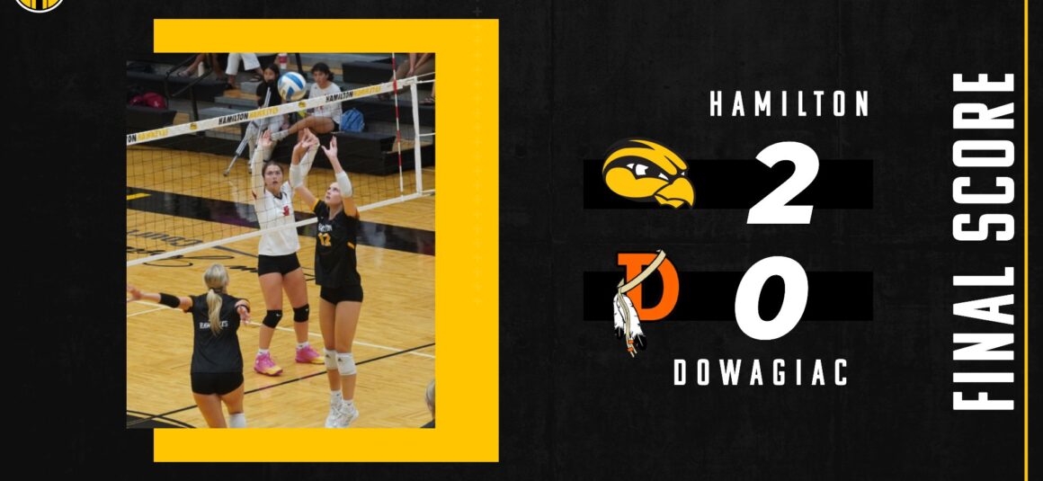 Hamilton Volleyball won against Dowagiac High School
