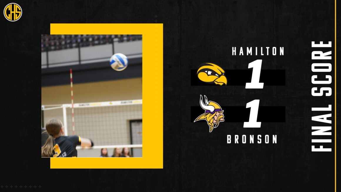 Hamilton Tied against Bronson in Volleyball