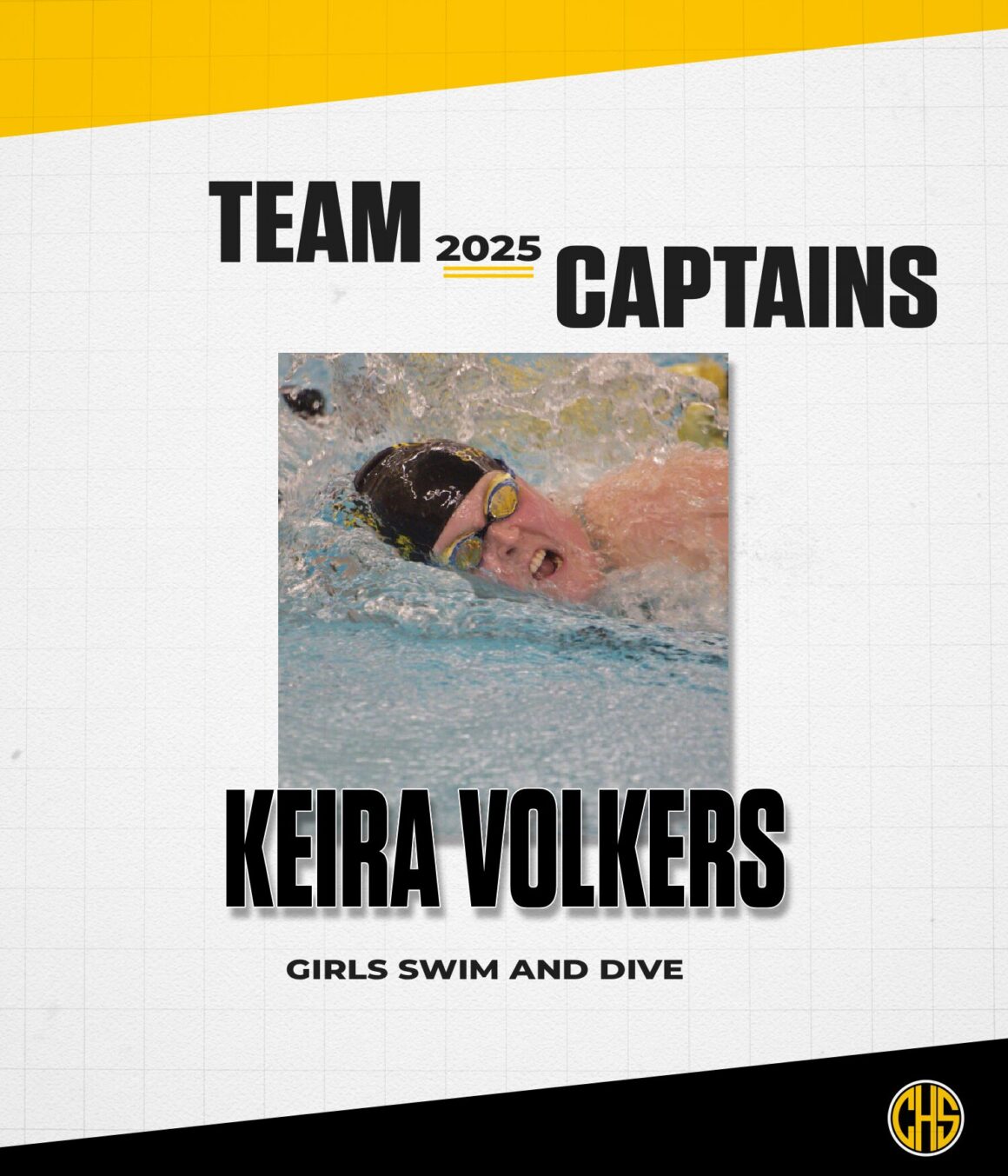 Girls Swim & Dive 2025 Team Captain Keira Volkers