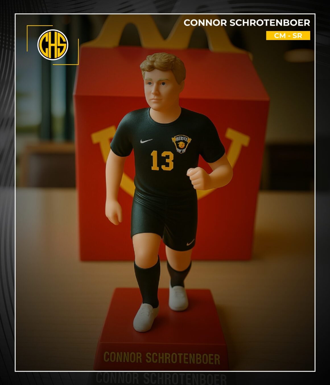 AI Happy meal figure of Connor Schrotenboer