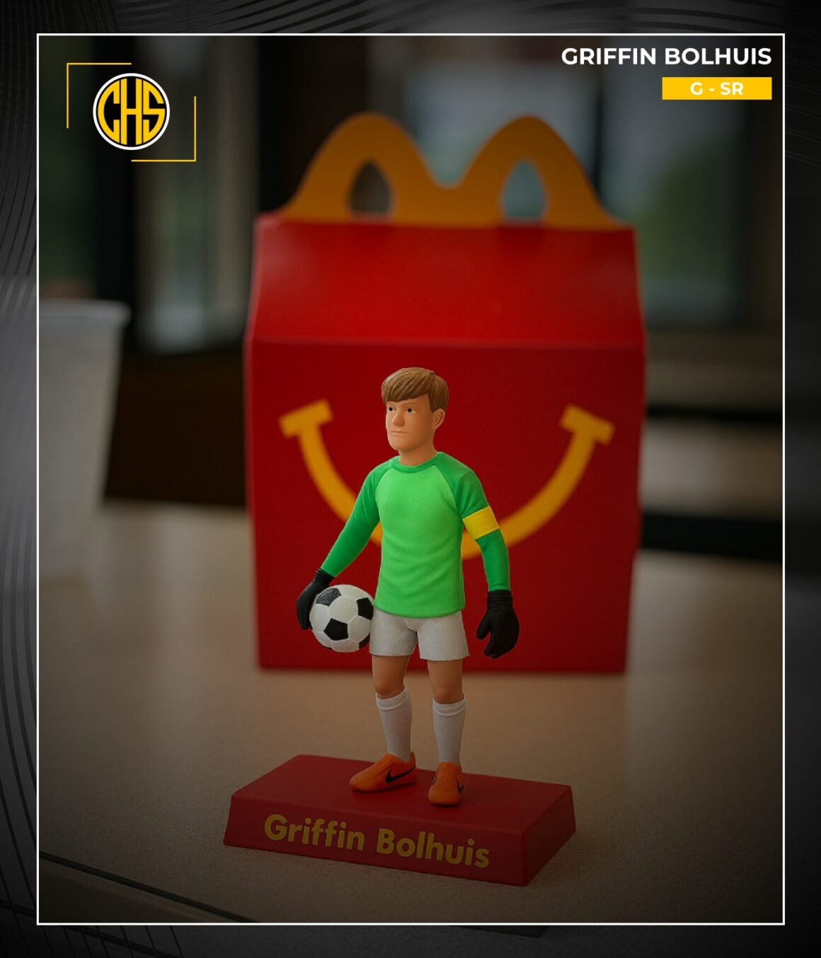 AI Happy meal figure of Griffin Bulhuis