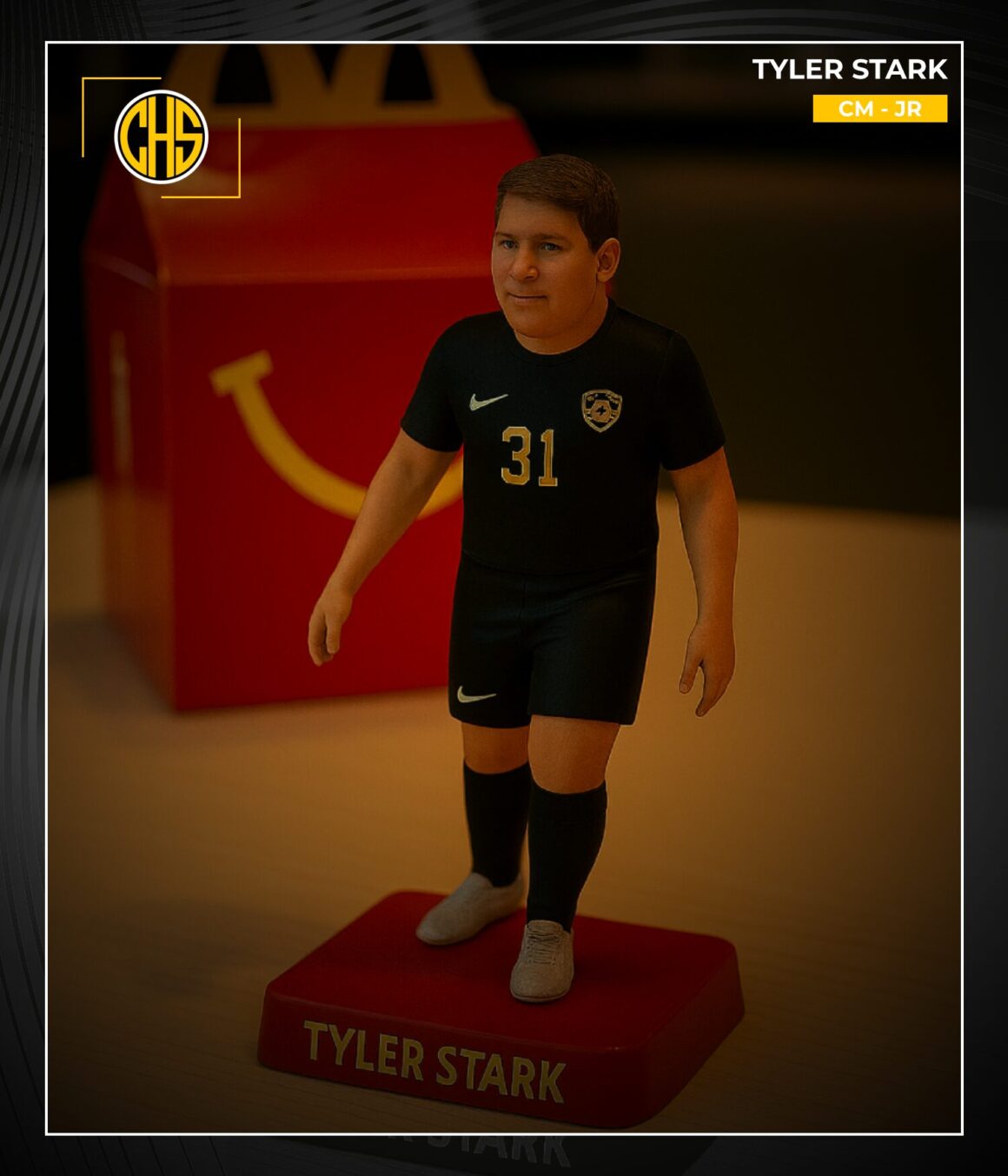 AI Happy meal figure of Tyler Stark