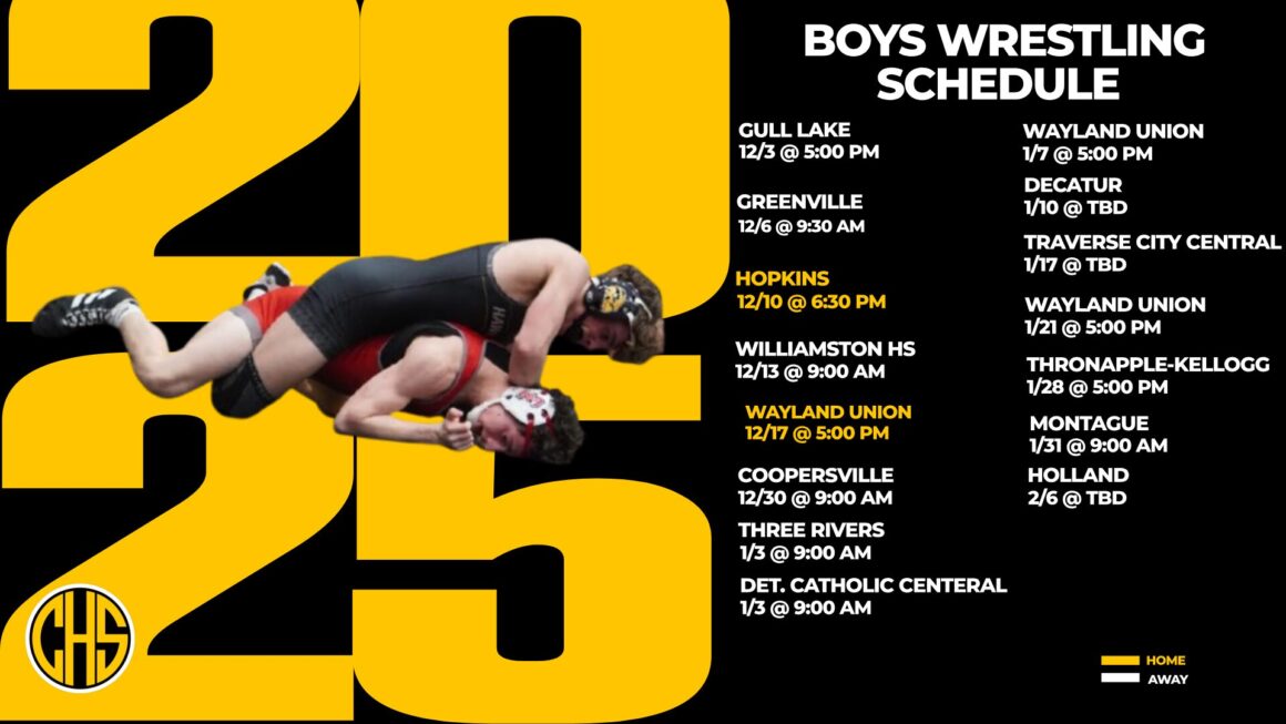 Boys Wrestling Schedule