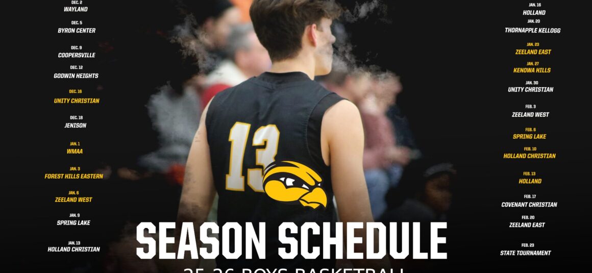 Boys Basketball Season Schedule