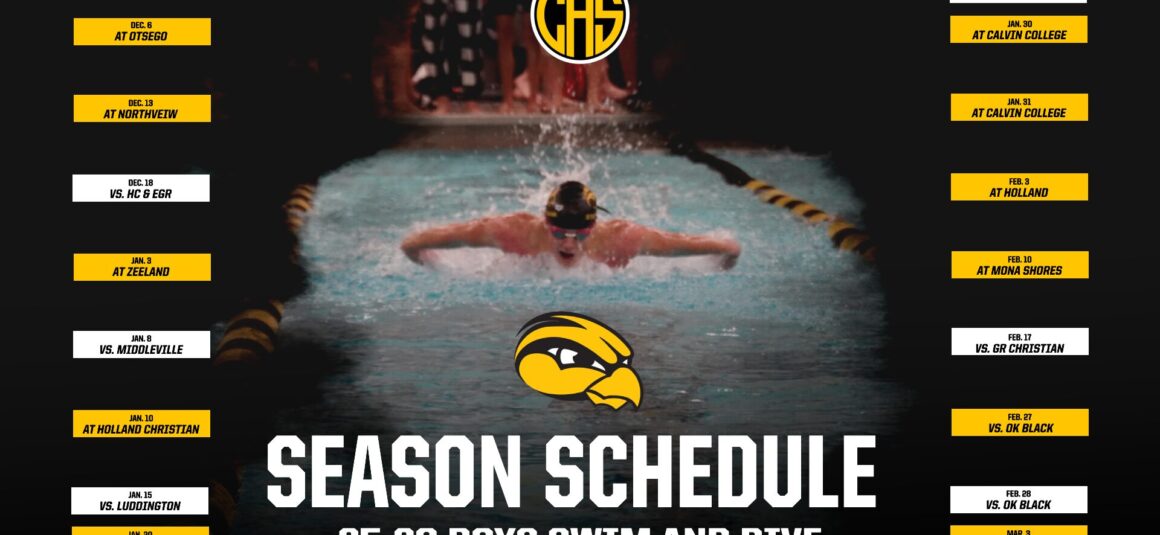 Boys Swim & Dive Season Schedule