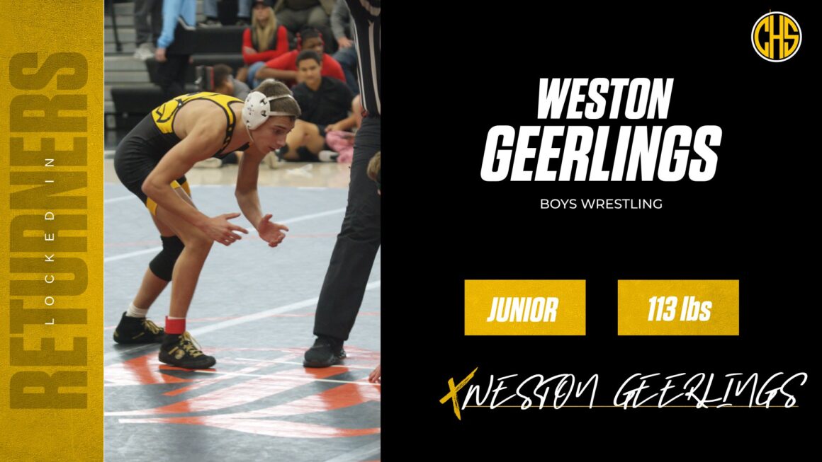Returning Wrestler : Weston Geerlings