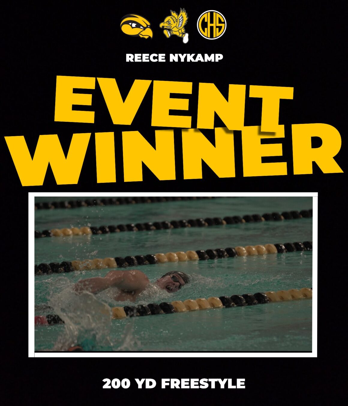 Event Winner 200 yd Freestyle : Reece Nykamp