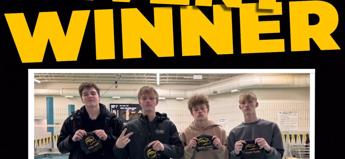 Event Winners 200 yd Medley Relay : Tyler Babler, Zach Bain, Brett VandenBerg, And Cillian Slater