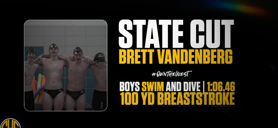 State Cut 100 yd Breaststroke : Brett Vandenberg