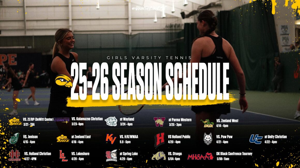 25-26 Girls Tennis Schedule