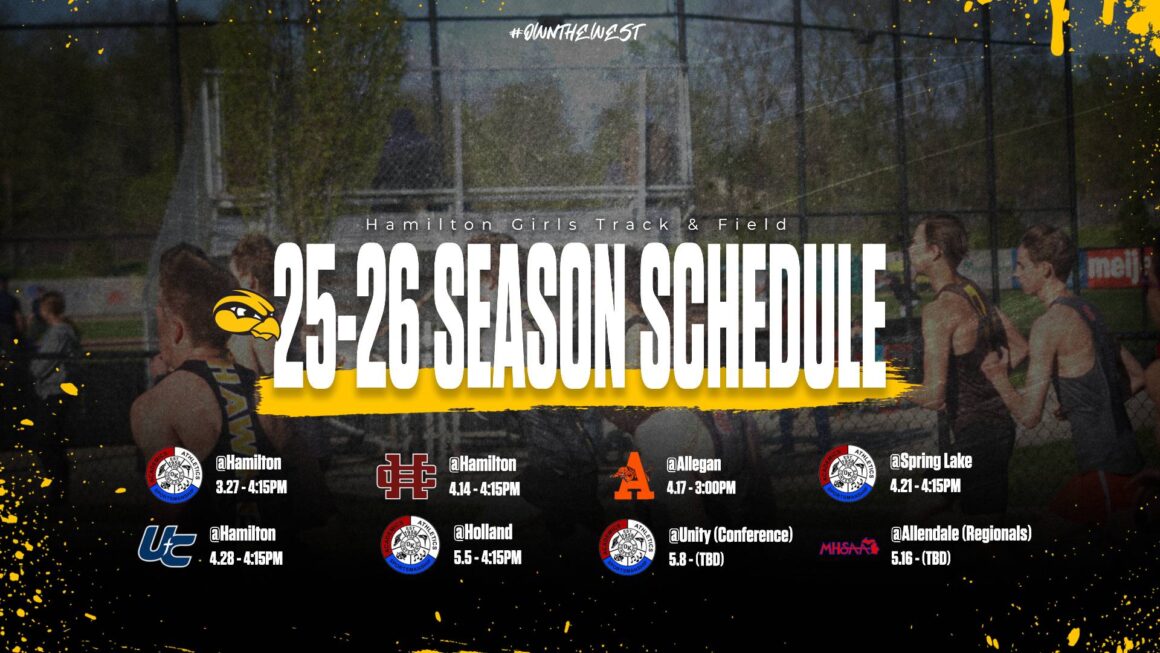 Girls Track and Field Season Schedule
