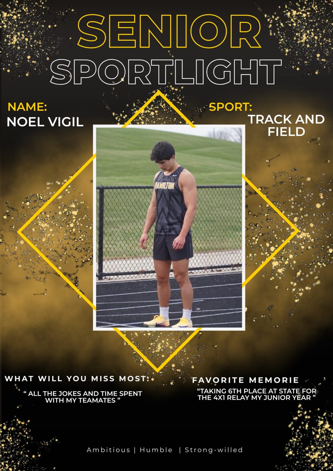 Noel Vigil Senior Sportlight