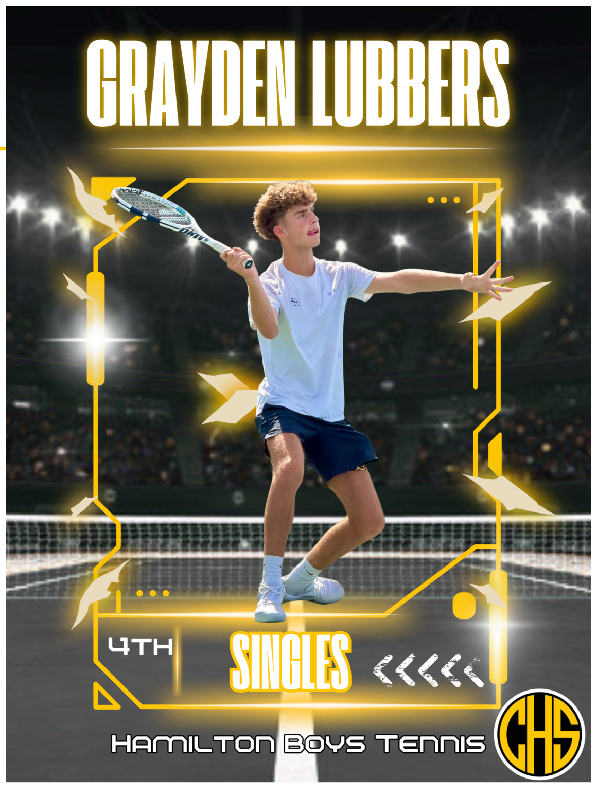 Singles: Grayden Lubbers Boys Tennis