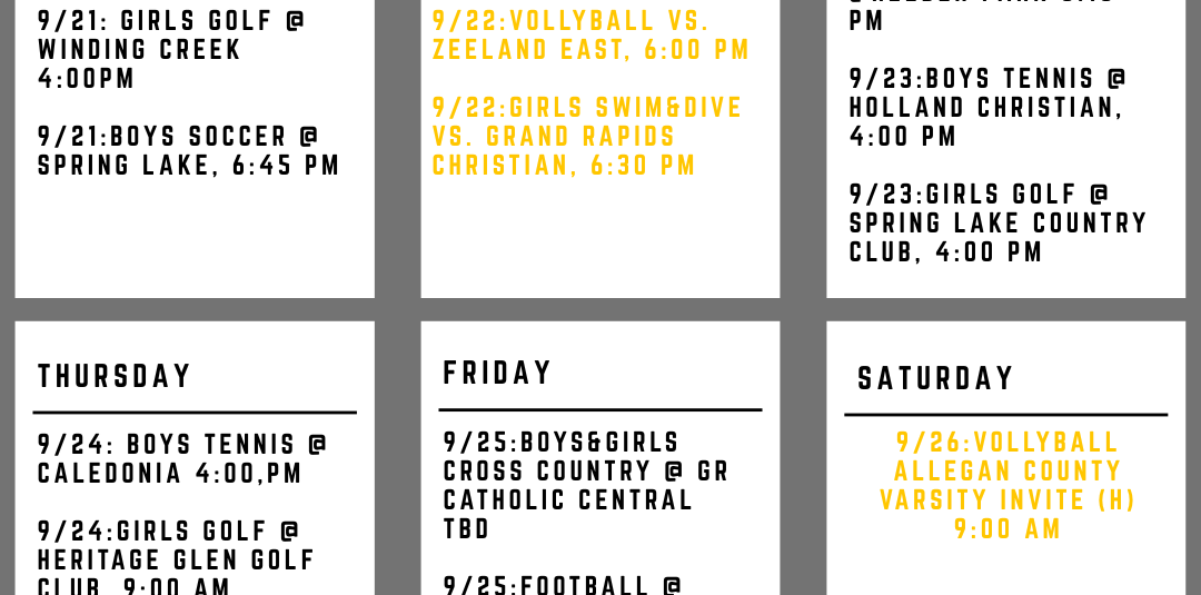 Week at a Glance