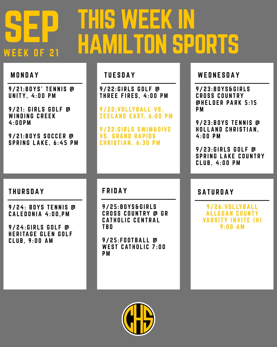 Week at a Glance