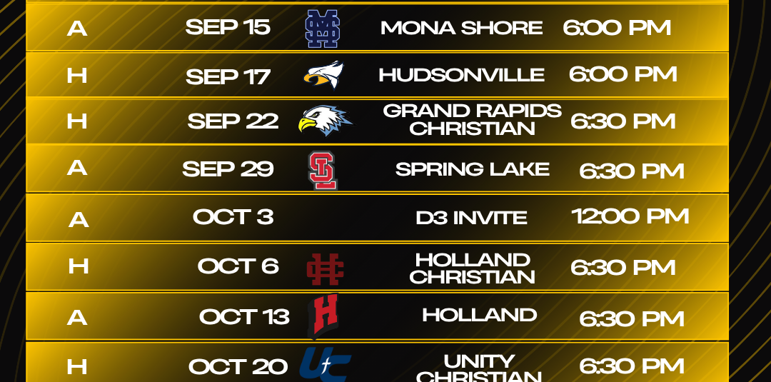 Girls Swim and Dive Schedule