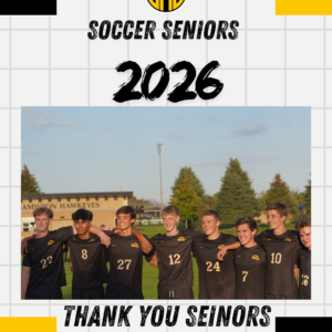 Boys Soccer Seniors 2026